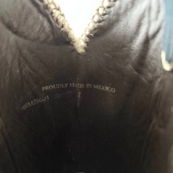 Lane RODEO HOUSTON Womens Cowboy Boots 7 Brown Western Cowgirl Mid Calf Tall - Picture 9 of 11